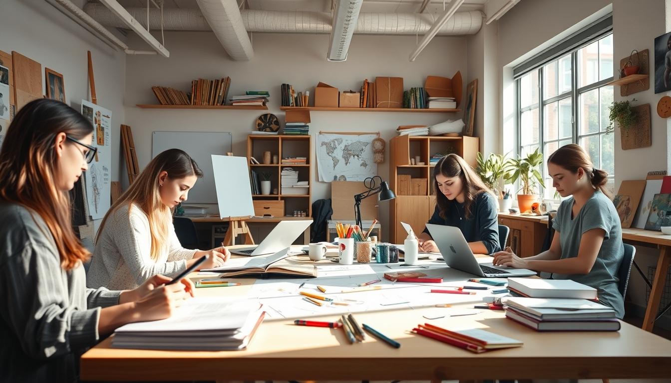 Student using online courses for flexible education