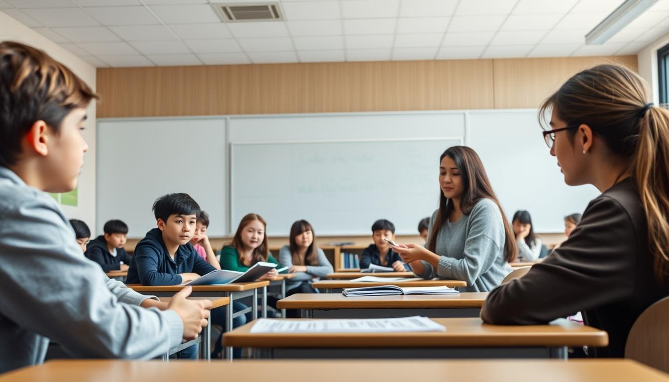 Student developing practical and academic skills